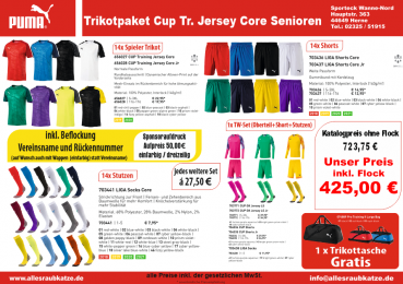 puma trikot beflockung