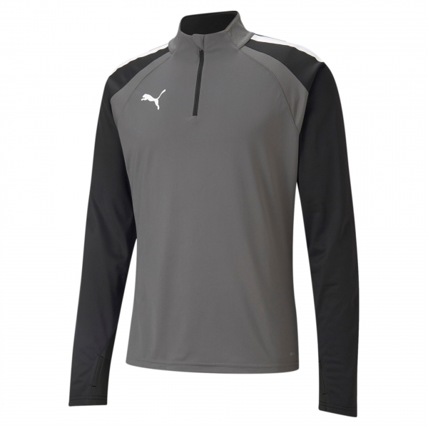 Puma teamLIGA Training Zip Top grau weiß schwarz